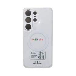 Capa de Silicone Magnética para Samsung Galaxy S26 Ultra Transparente